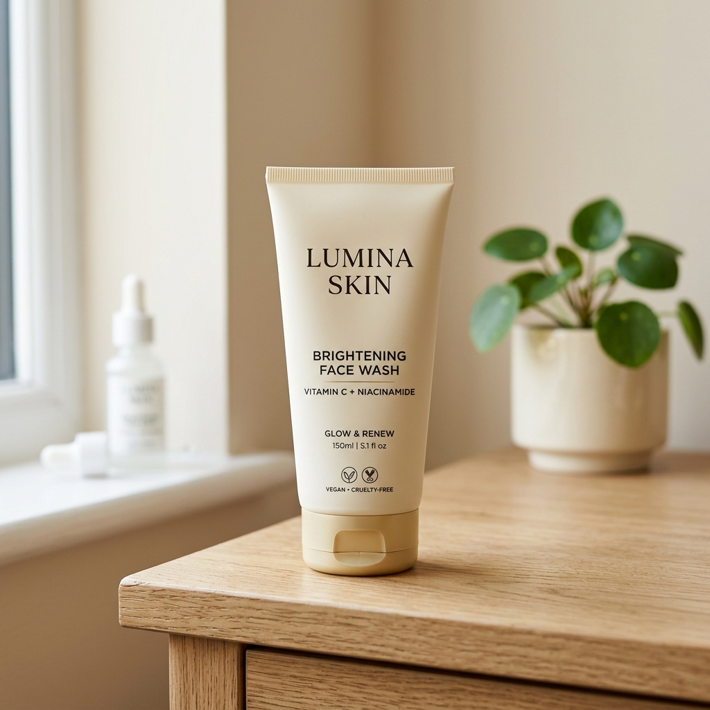 face wash tube on wood 202605070228